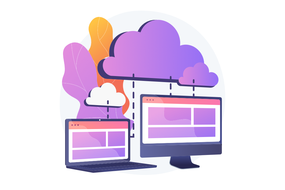 illustration-laptop-desktop-cloud-technologien